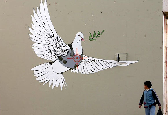 Banksy Bethlehem Graffiti