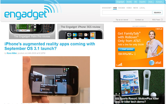 Engadget Homepage