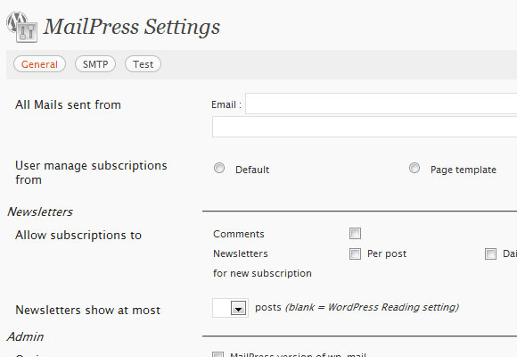 WordPress Mailpress