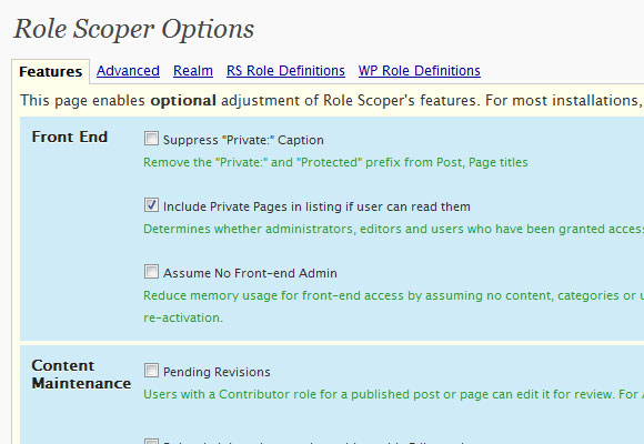 WordPress Role Scoper