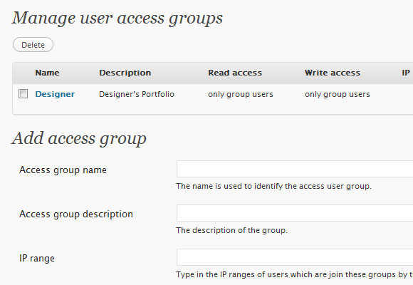 WordPress User Access Manager