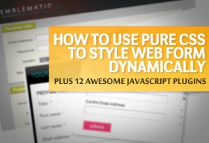 How To Use Pure CSS To Style Web Form Dynamically Plus 12 Awesome ...
