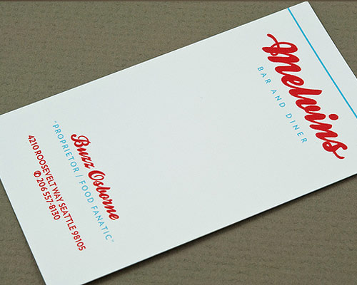 Diner Business Card