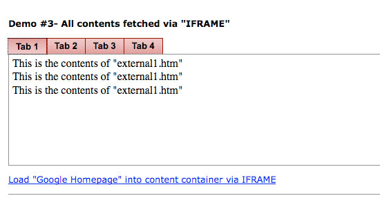 iFrame Tab