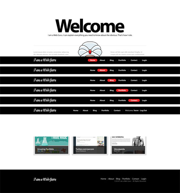 Homepage Mockup