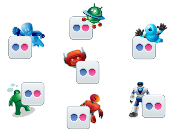 Flickr Robotic Icons