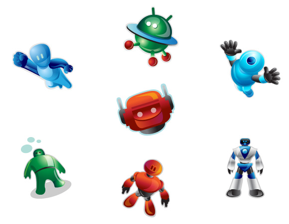 Plain Robotic Icons