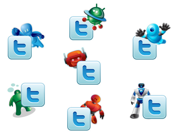 Twitter Robotic Icons