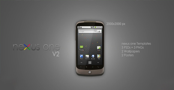 Google Nexus One V2 PSD