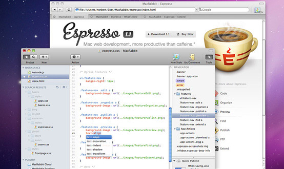 Espresso — The Web Editor for Mac