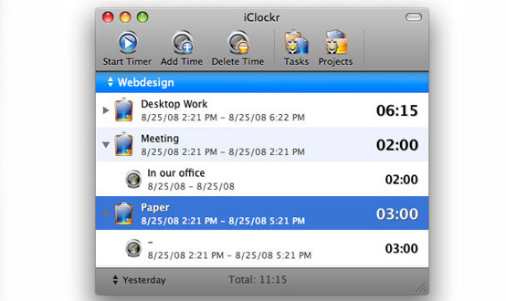 iClockr Mac App