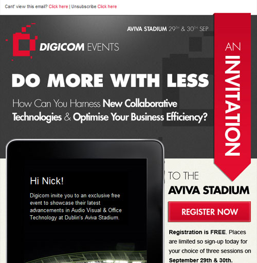 Digicom Events Newsletter