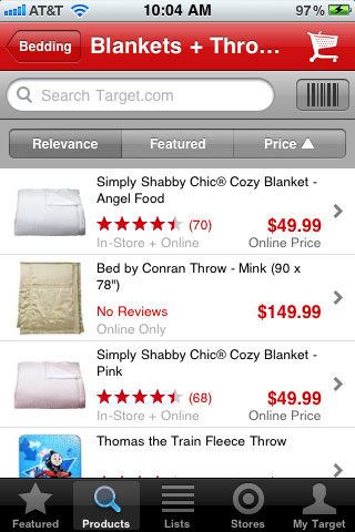 Target Product Thumbnails