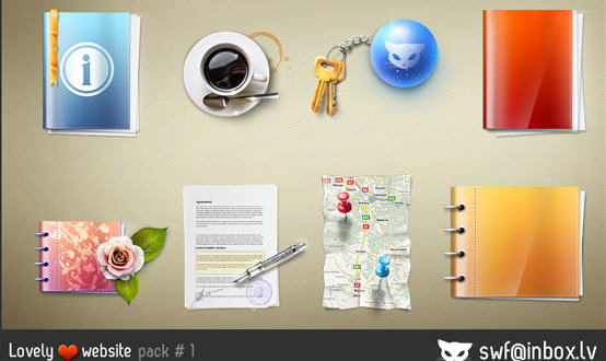 Lovely Website Icons Pack