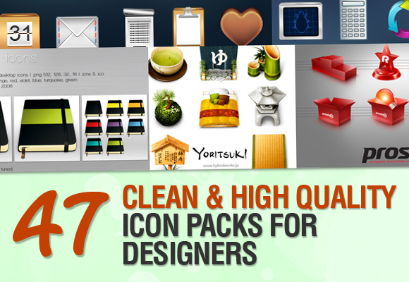 47 Clean and High Quality Icon Packs for Designers