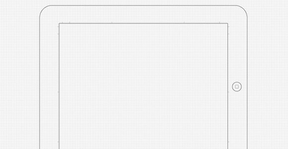 ipad wireframe vector