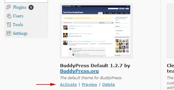 Buddypress Default