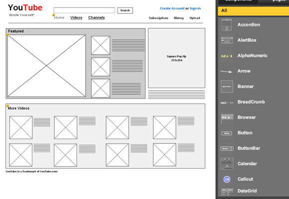 Mockflow Youtube Clone