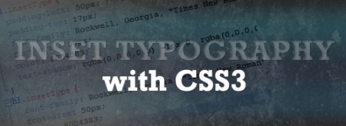 Inset Typography CSS3