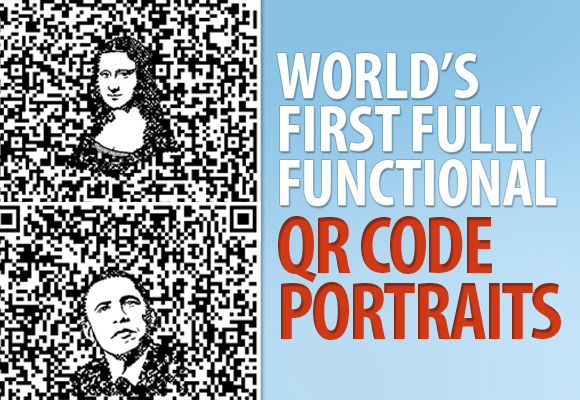 World’s First Fully Functional QR Code Portraits