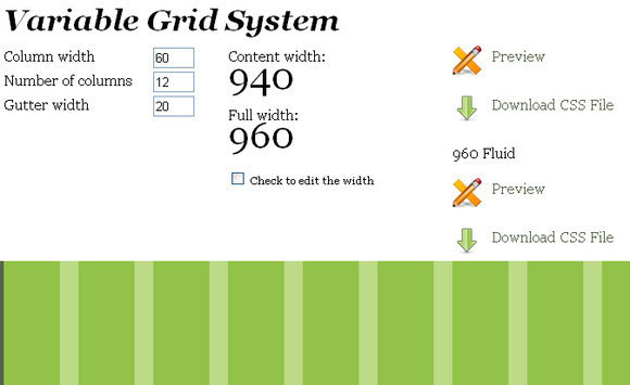 Variable Grid System