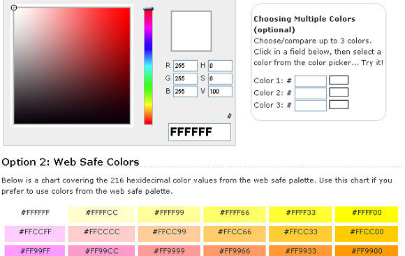 CSS Color Codes