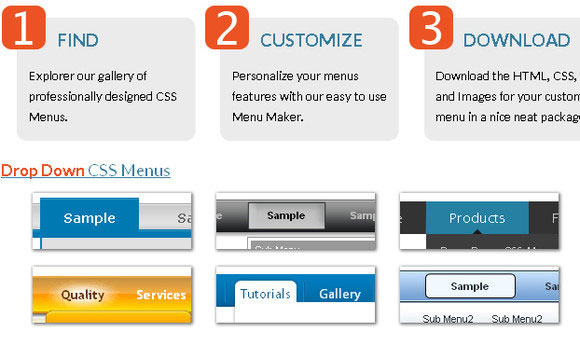 CSS Menu Maker