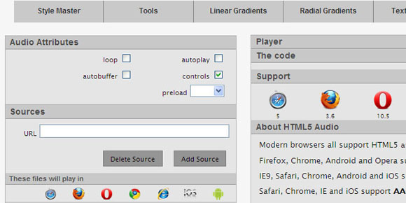 Online HTML5 Audio Maker Tool
