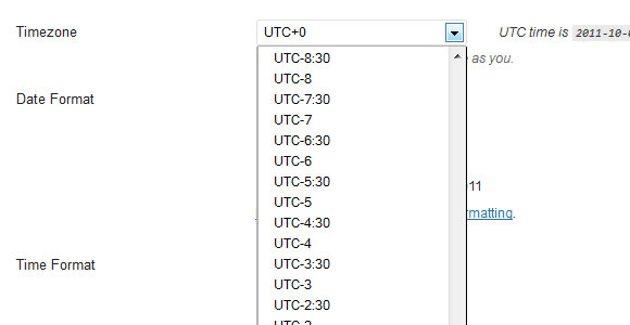 Network Time Zones