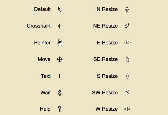 Web Sketch Cursors