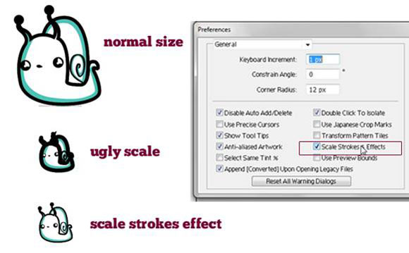 Scale and Resize Objects with Perfect Strokes