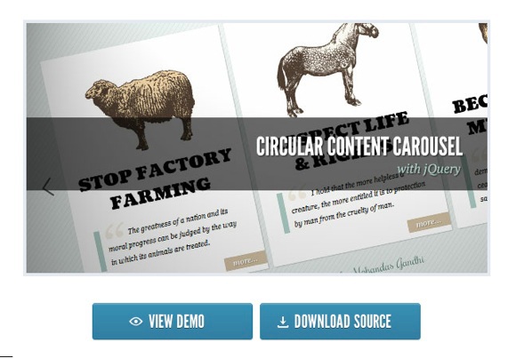 Circular Content Carousel