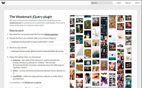 The Wookmark jQuery Plugin