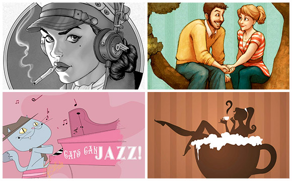 45 Cool Retro Style Illustrations for Your Inspiration