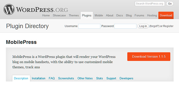 MobilePress Plugin