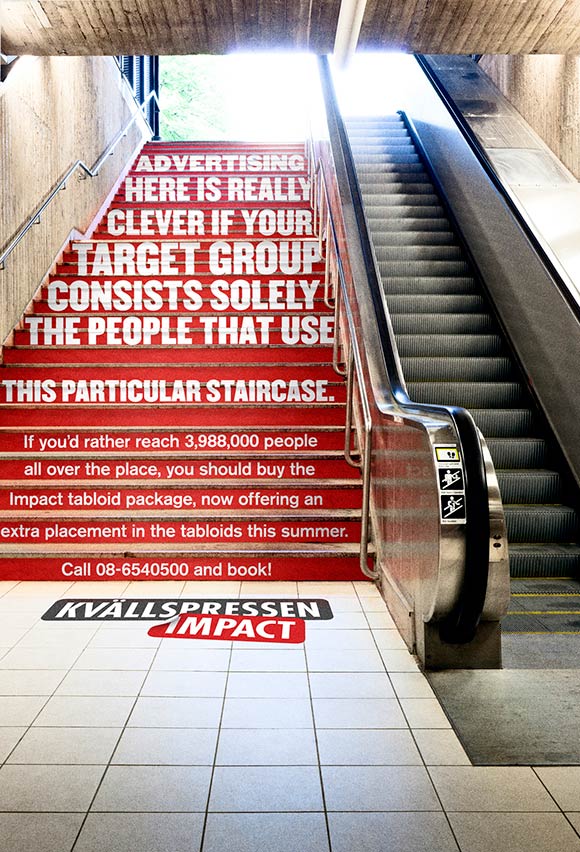 Kvallspressen Impact: A really unalternative media, Stairs