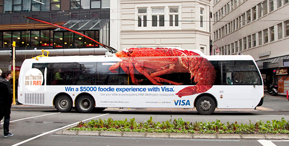 VISA, Wellington On a Plate Culinary Festival: Giant Lobster Bus