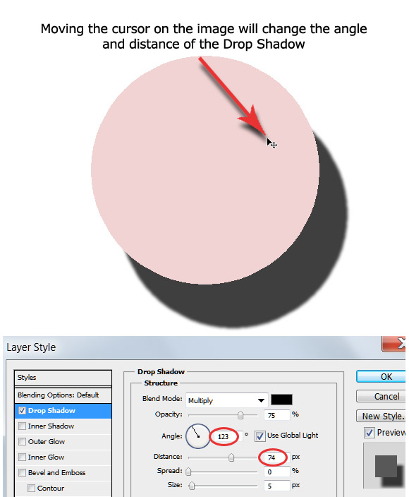 Layer Styles: Drop Shadow