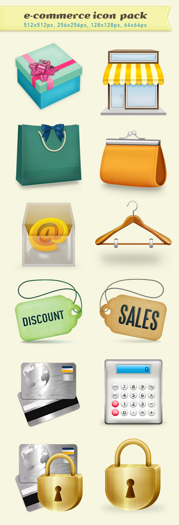 Professional E-Commerce Icons Set