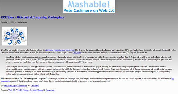 Mashable 2005