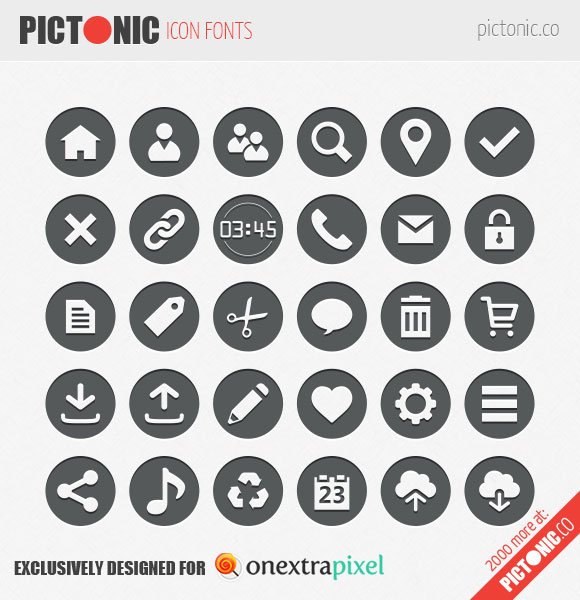 About Pictonic Pancake Icons Set