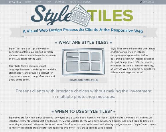 Style Tiles