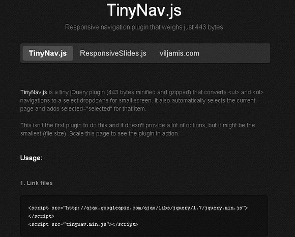 TinyNav.js