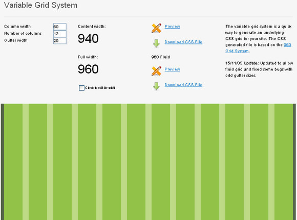 Variable Grid System