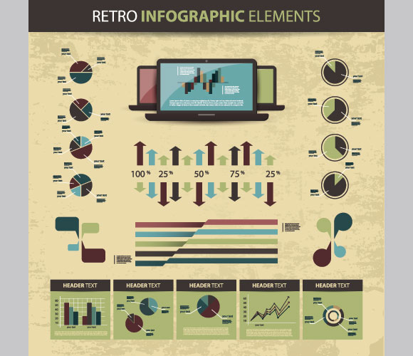 Business Scheme and Infographics Elements Vector