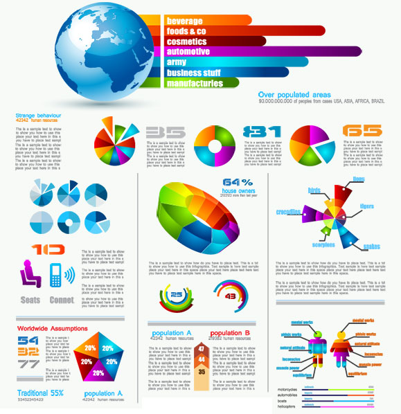 Set of Chart and Infographics Design Elements