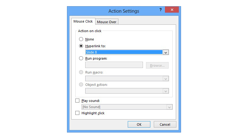 PowerPoint Action Settings