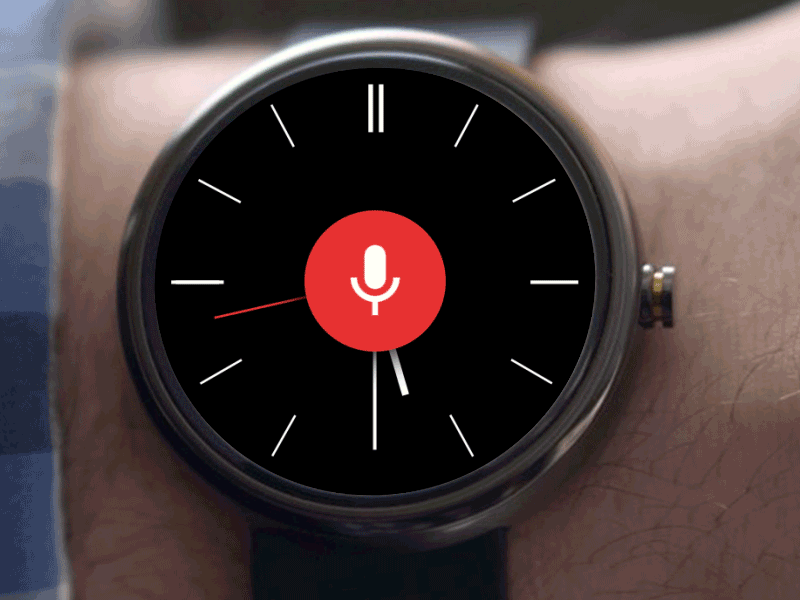 Android Wear UI - Voice Search