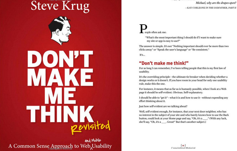 Don't Make Me Think: A Common Sense Approach to Web Usability, 2nd