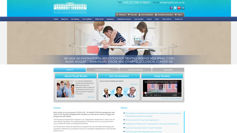 The Royal Buckinghamshire Hospital Website